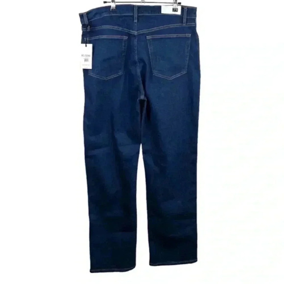 RE/DONE '90s High Rise Loose Dark‎ Wash High Rise Straight Leg Jean - Picture 3 of 10